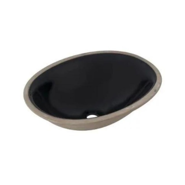 Cuba de Embutir Oval Pequena 39x30cm Preta - CELITE Cuba de Embutir Oval Pequena 39x30cm Preta - CELITE