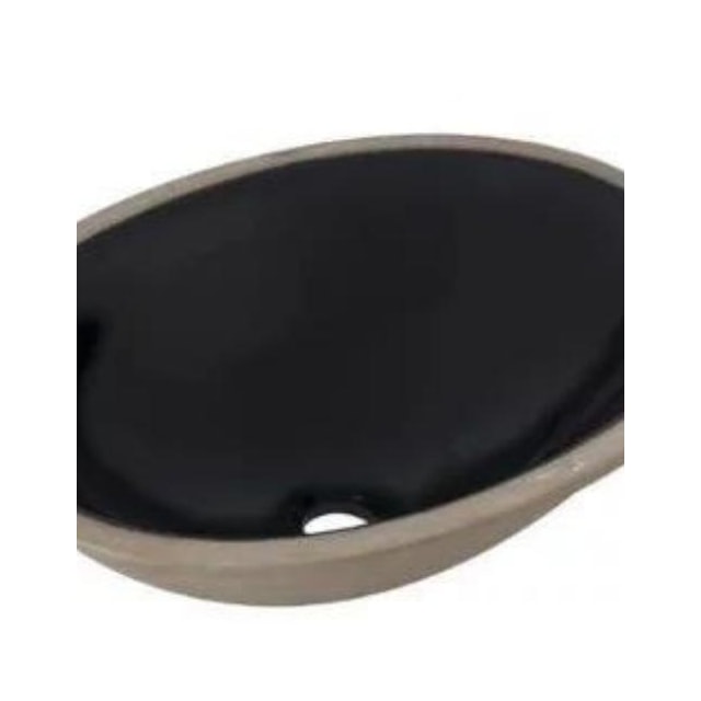 Cuba de Embutir Oval Pequena 39x30cm Preta - CELITE Cuba de Embutir Oval Pequena 39x30cm Preta - CELITE