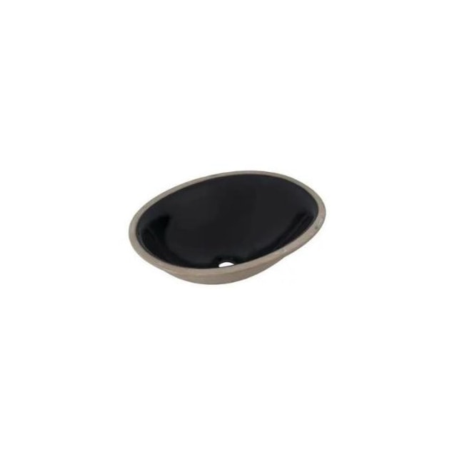 Cuba de Embutir Oval Pequena 39x30cm Preta - CELITE Cuba de Embutir Oval Pequena 39x30cm Preta - CELITE