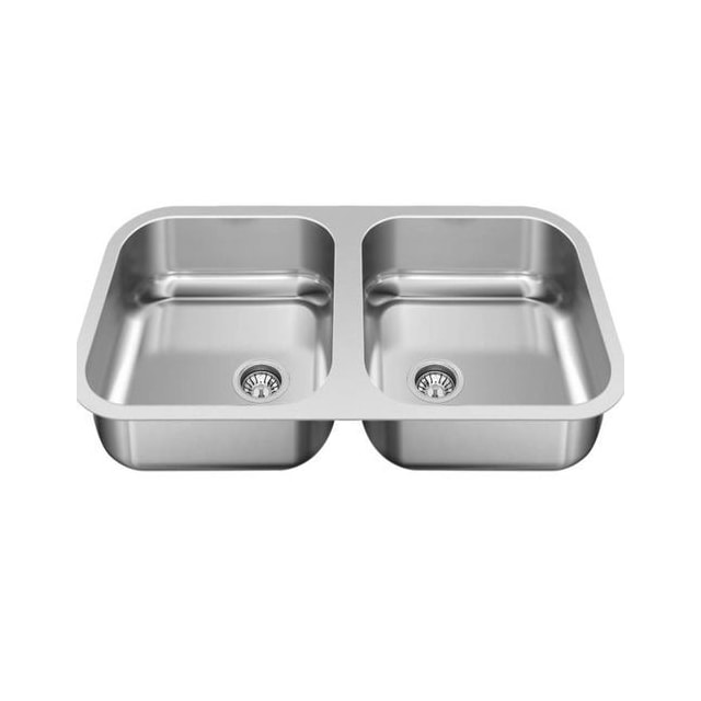 Cuba Dupla Plus Inox N3 Prof.140mm Polida 3.1/2 Pol. - GhelPlus Cuba Dupla Plus Inox N3 Prof.140mm Polida 3.1/2 Pol. - GhelPlus