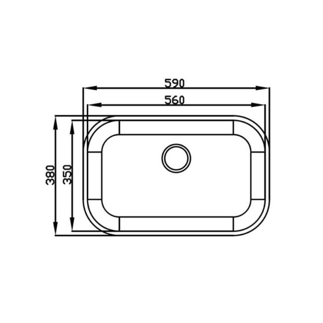 Cuba Plus Inox N2 Prof.140mm Polida 3.1/2 Pol. - GhelPlus 