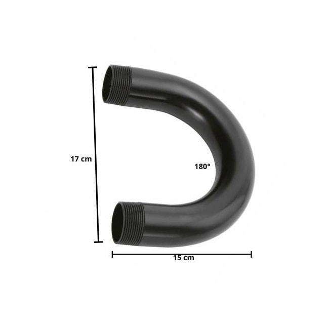 Curva de Eletroduto 180° 2" Longa - Amanco