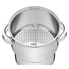 Cuscuzeira Tramontina Solar em Aço Inox com Alças e Tampa 14 cm 2,2 L Cuscuzeira Tramontina Solar em Aço Inox com Alças e Tampa 14 cm 2,2 L