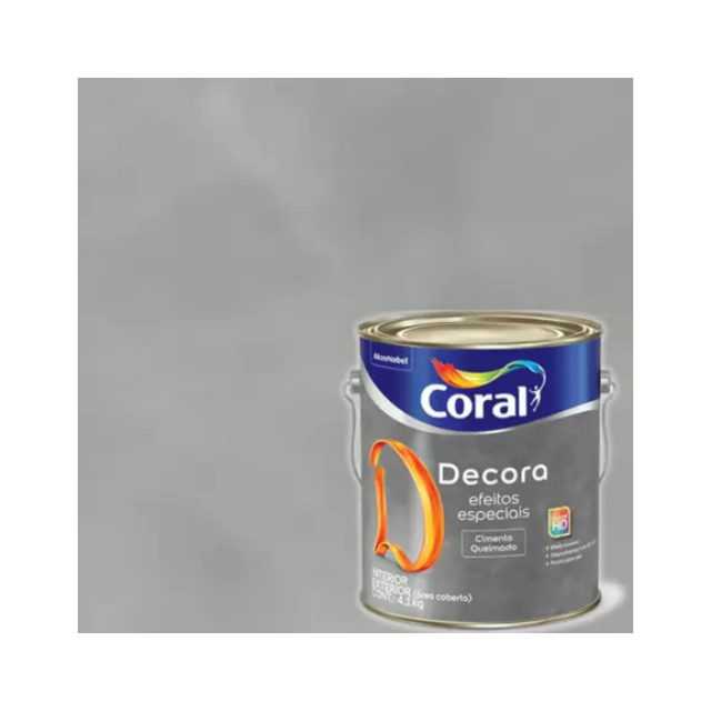 Decora Efeito Cimento Queimado Cultura Grega 4,1Kg - CORAL