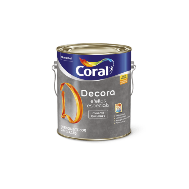 Decora Efeito Cimento Queimado Cultura Grega 4,1Kg - CORAL