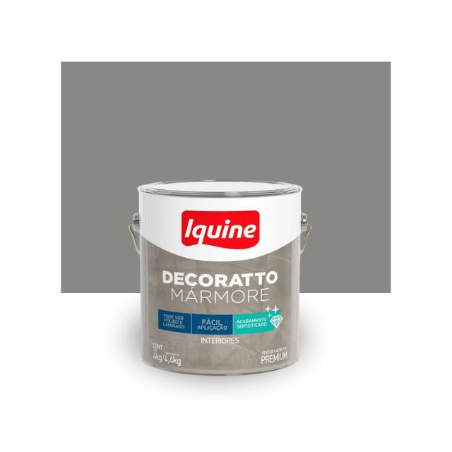 Decoratto Mármore 4.4Kg Cimento Queimado - IQUINE Decoratto Mármore 4.4Kg Cimento Queimado - IQUINE