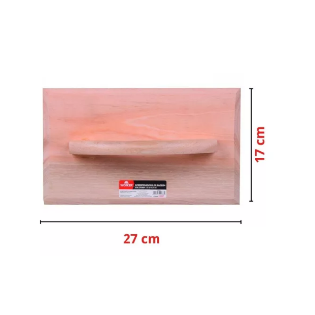 Desempenadeira de Madeira Sem Espuma 17X27 - WORKER Desempenadeira de Madeira Sem Espuma 17X27 - WORKER