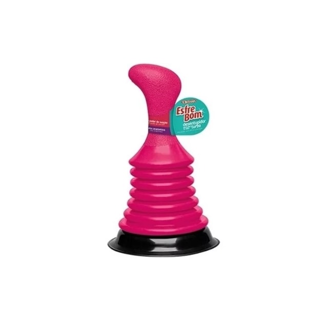 Desentupidor Plástico Pia Cozinha Banheiro Reforçado Noviça Turbo 20x11cm - BETTANIN Desentupidor Plástico Pia Cozinha Banheiro Reforçado Noviça Turbo 20x11cm - BETTANIN