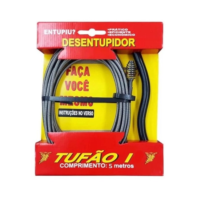 Desentupidor Tufão Manual com 5 Metros - OVERTIME Desentupidor Tufão Manual com 5 Metros - OVERTIME