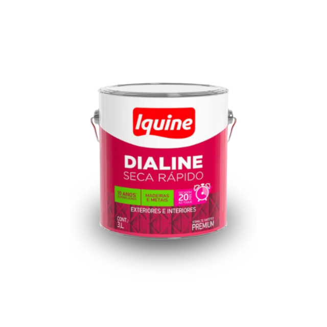 Dialine Seca Rápido Alto Brilho Amarelo 3L - IQUINE Dialine Seca Rápido Alto Brilho Amarelo 3L - IQUINE