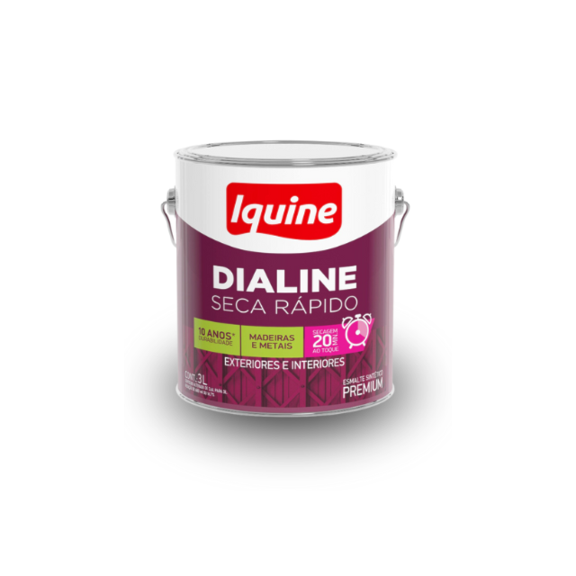 Dialine Seca Rápido Alto Brilho Vermelho 3L - IQUINE Dialine Seca Rápido Alto Brilho Vermelho 3L - IQUINE