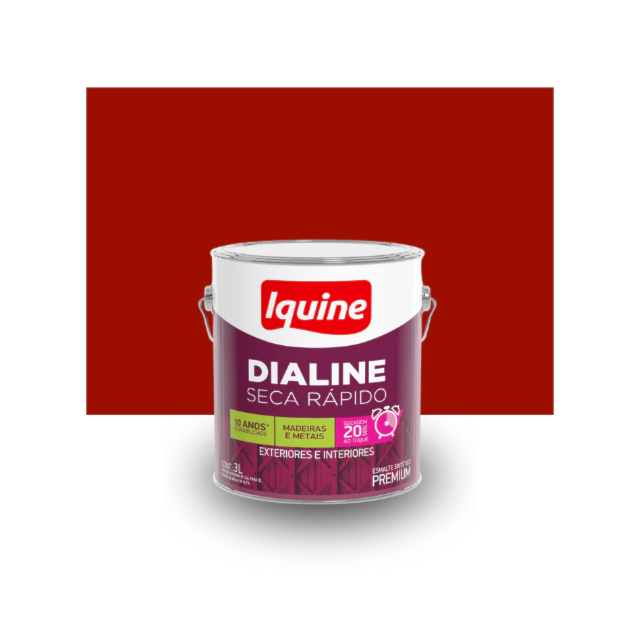 Dialine Seca Rápido Alto Brilho Vermelho 3L - IQUINE Dialine Seca Rápido Alto Brilho Vermelho 3L - IQUINE