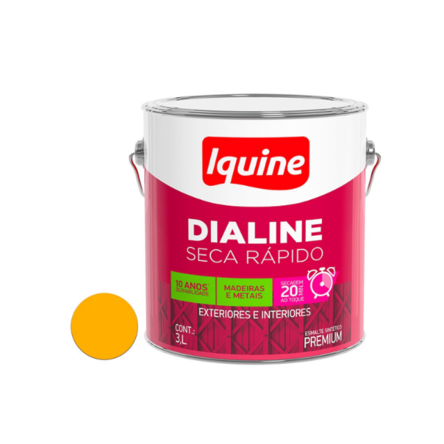 Dialine Seca Rápido Amarelo 3 Litros - IQUINE