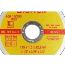 Disco Corte 4.1/2" x 3/64" x 7/8" Reforçado com 2 Telas - Starrett