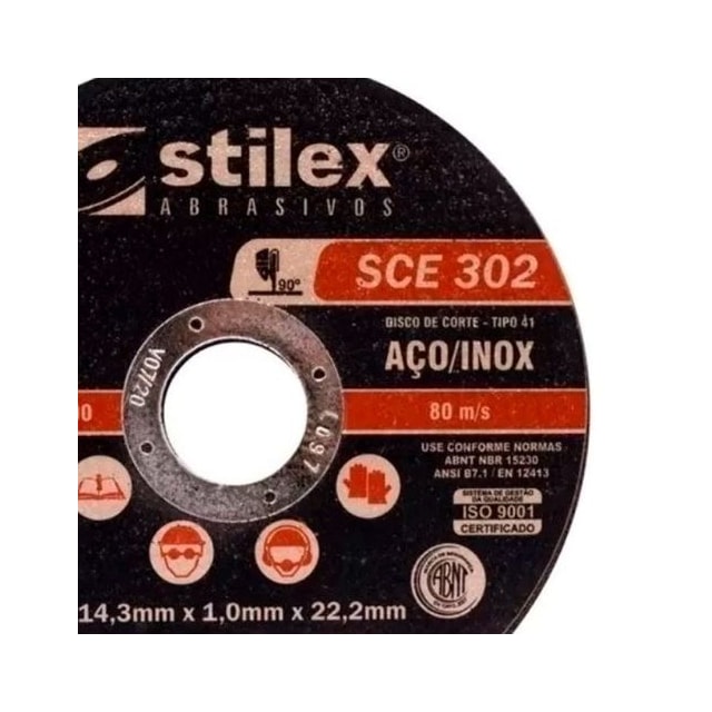 Disco de Corte 41/2" Inox SCI/E 202/302 - Stil