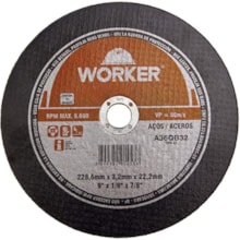 Disco de Corte Aço 12 x 1/8 x 1 Pol. - Worker Disco de Corte Aço 12 x 1/8 x 1 Pol. - Worker