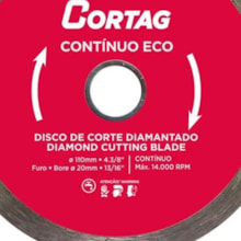 Disco de Corte Diamantado Contínuo 100mm - Cortag