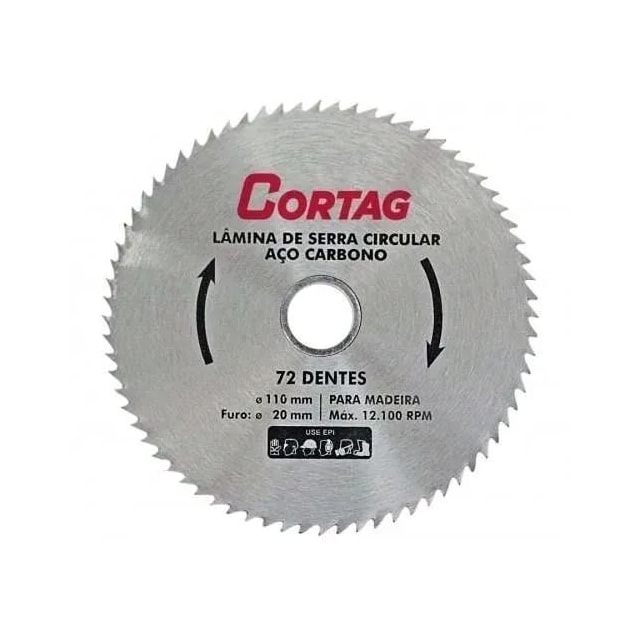 Disco de Corte para Madeira 4.3/8" - Cortag
