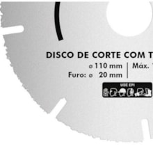 Disco de Corte Tungstênio para Madeira 100mm - Cortag