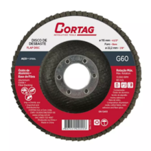 Disco de Lixa Grão 60 115mm - CORTAG Disco de Lixa Grão 60 115mm - CORTAG