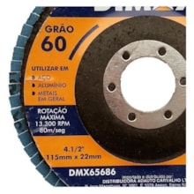 Disco de Lixa Grão-60 115x22mm Flap - Dimax