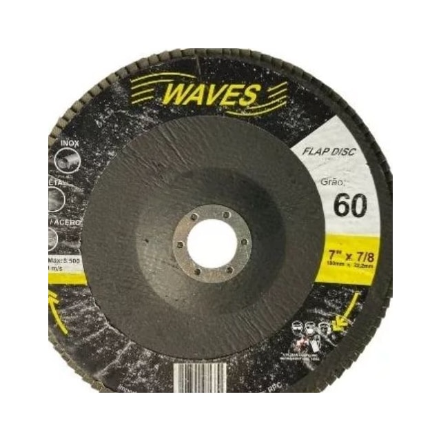 Disco de Lixar Flap 7" Grão 60 - Waves 