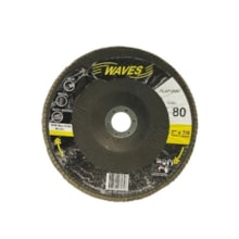 Disco de Lixar Flap 7" Grão 80 - Waves  Disco de Lixar Flap 7" Grão 80 - Waves
