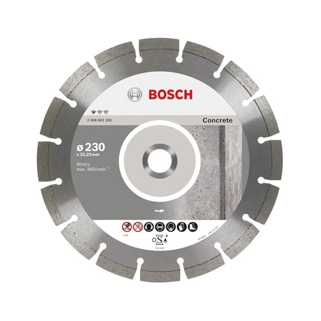 Disco Diamantado para Concreto 230mm x 22,23mm - Bosch 