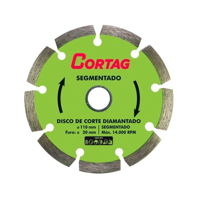 Disco Diamantado Segmentado - Cortag