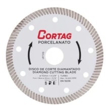Disco Diamantado Turbo 110mm Porcelanato - Cortag Disco Diamantado Turbo 110mm Porcelanato - Cortag