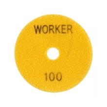 Disco Lixa Diamantado 100mm Grão 100 - WORKER Disco Lixa Diamantado 100mm Grão 100 - WORKER