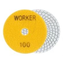 Disco Lixa Diamantado 100mm Grão 100 - WORKER Disco Lixa Diamantado 100mm Grão 100 - WORKER