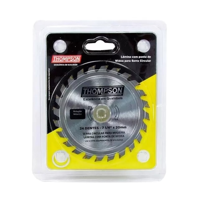 Disco Serra Circular  7" x 1/4"  24 Dentes - Thompson