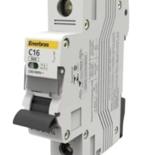 Disjuntor Monopolar 16A DIN 3KA C - Enerbras