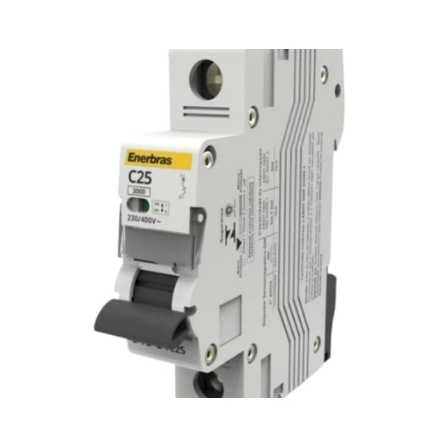 Disjuntor Monopolar 25A DIN 3KA C - Enerbras