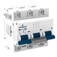 Disjuntor Tripolar 63A DIN Curva C - Soprano