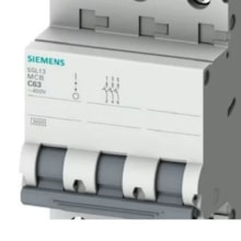 Disjuntor Tripolar 70A DIN Curva C - Siemens