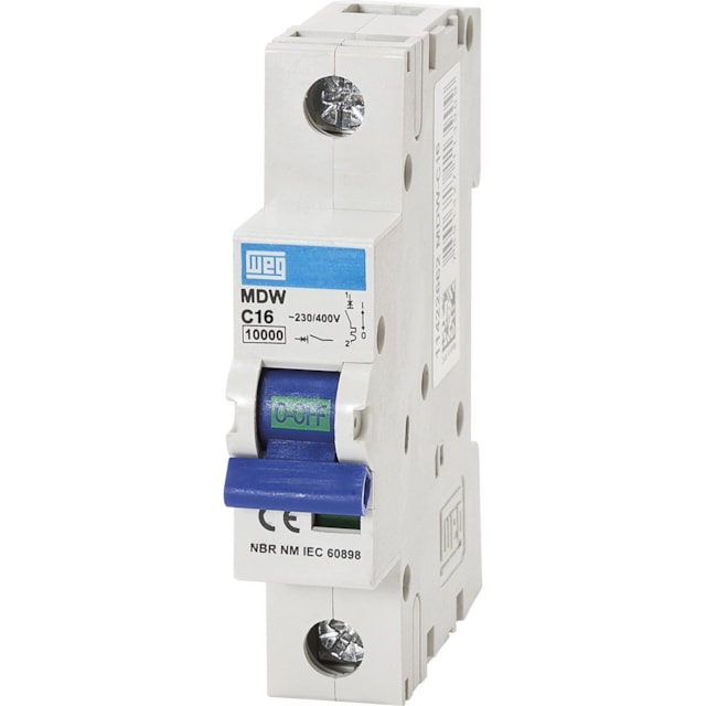 Disjuntor Unipolar 25A DIN Curva B - Weg Disjuntor Unipolar 25A DIN Curva B - Weg