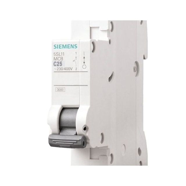 Disjuntor Unipolar Din Curva C 25A - Siemens Disjuntor Unipolar Din Curva C 25A - Siemens