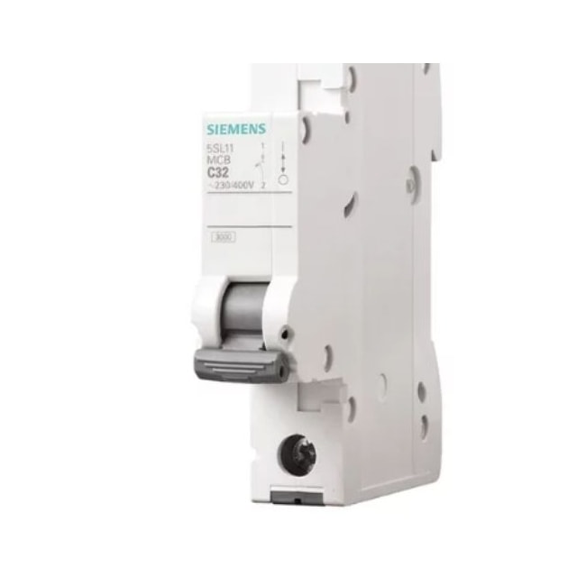 Disjuntor Unipolar Din Curva C 32A - Siemens Disjuntor Unipolar Din Curva C 32A - Siemens