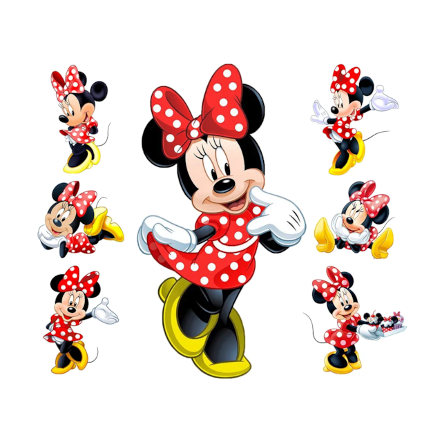 Display de Festa Infantil Minnie Vermelha 1 totem + 5 Displays