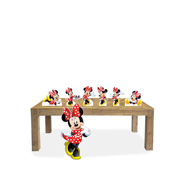 Display de Festa Infantil Minnie Vermelha 1 totem + 5 Displays