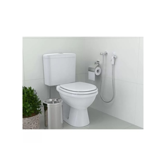 Ducha Higiênica Pop ABS Branco/Inox 1,20m - Blukit