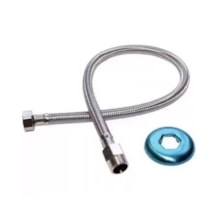 Engate Flexível Trançado 1/2" 60cm Aço Inox - Delta Metais  Engate Flexível Trançado 1/2" 60cm Aço Inox - Delta Metais