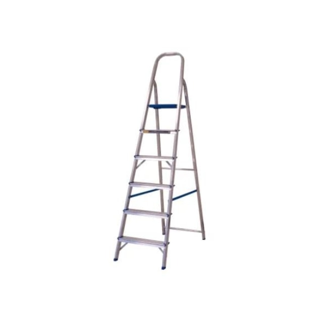Escada de Alumínio com 6 Degraus - ALUMASA Escada de Alumínio com 6 Degraus - ALUMASA