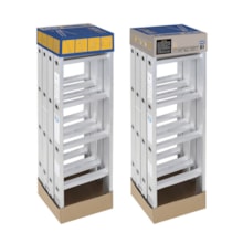 Escada Multifuncional com Plataforma 4 x 4 com 16 Degraus - Mor 