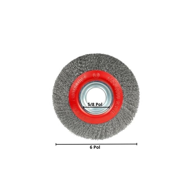 Escova Circular 6 X 1/2 X 5/8 Pol. - Worker  Escova Circular 6 X 1/2 X 5/8 Pol. - Worker