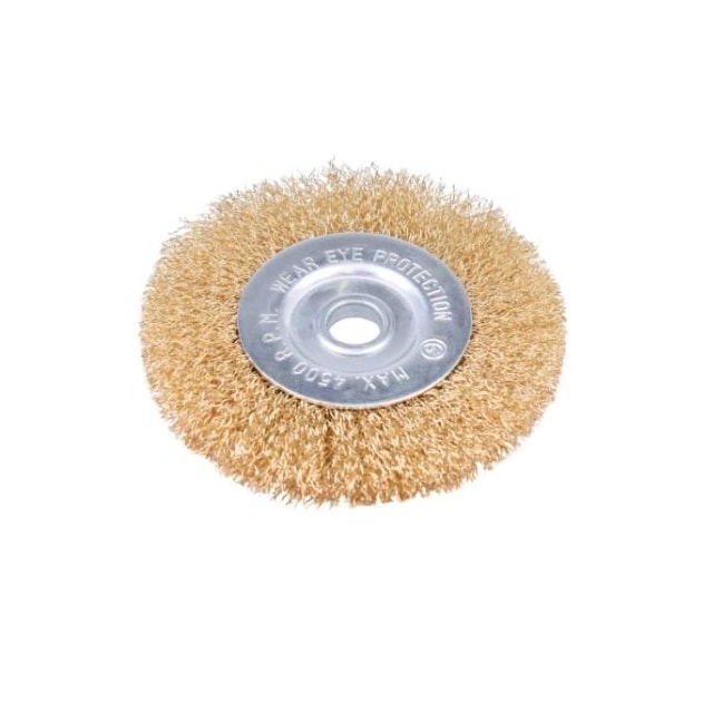 Escova Circular com Haste 4 Pol. Latonado - Worker  Escova Circular com Haste 4 Pol. Latonado - Worker