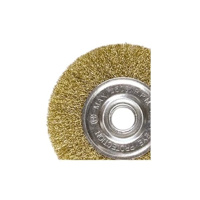 Escova Circular com Haste 4 Pol. Latonado - Worker  Escova Circular com Haste 4 Pol. Latonado - Worker