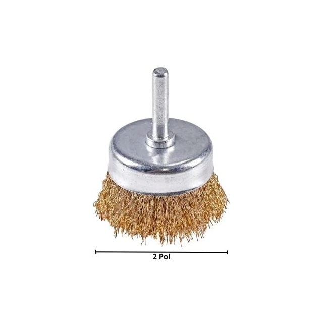 Escova Copo com Haste 2 Pol. Latonada - Worker Escova Copo com Haste 2 Pol. Latonada - Worker